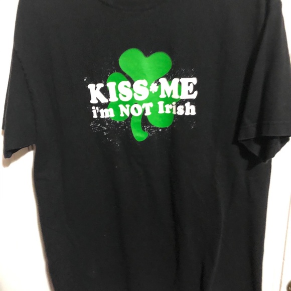 AAA KISS ME IM NOT IRISH MENS T SHIRT large - Picture 3 of 9